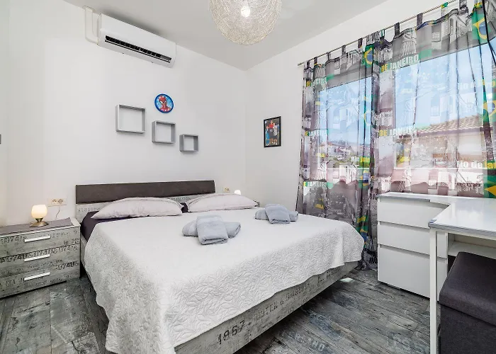 Apartament Modernes Nur 300 Meter Zum Mit Meerblick, Waschmaschine, Trockner, Grill *